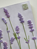 'Hand Painted Lavender Square Botanical Cast' by Botanical Art by Diane De Roo