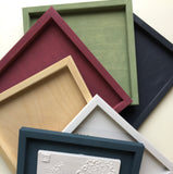 'Framed Botanical Trio - Cottage White' by Botanical Art by Diane De Roo