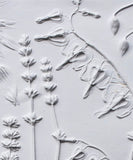 'Bleeding Heart, Lavender and Lady’s Mantle' Large Cast by Botanical Art by Diane De Roo