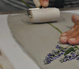 'Lavender Square Botanical Cast' by Botanical Art by Diane De Roo