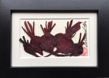 'Mini Beet Frame' by Botanical Art by Diane De Roo