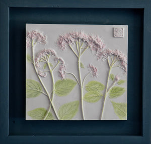 'Framed Hand-Painted Hydrangea Cast' by Botanical Art By Diane