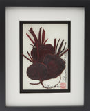 'Red Beets Vegetable Shadow Box' by Botanical Art by Diane De Roo