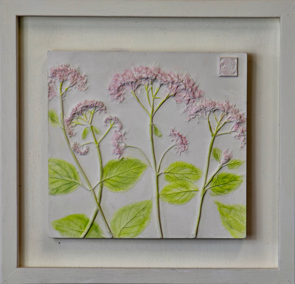 'Framed Hand-Painted Hydrangea Cast' by Botanical Art By Diane