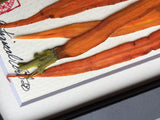 'Mini Carrot Frame' by Botanical Art by Diane De Roo