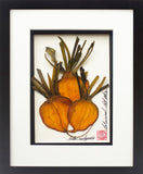 'Golden Beets Vegetable Shadow Box' by Botanical Art by Diane De Roo
